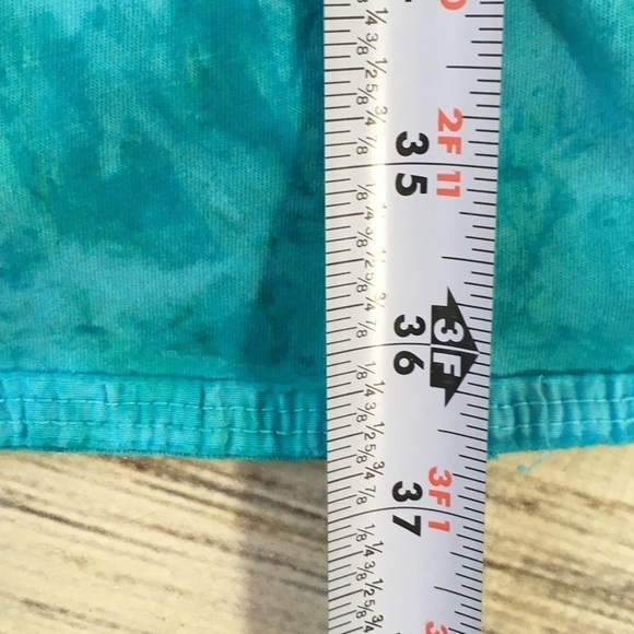 PrAna Dress Midi Tie Dye Blue Full Blue Small Sleeveless Tiered - Picture 9 of 11